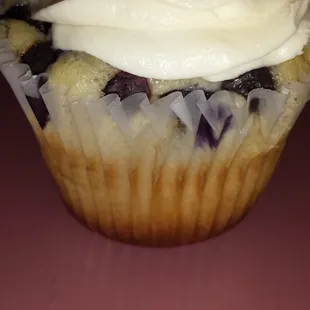 Their blueberry cupcake.