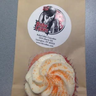 This is the Blood Orange cupcake