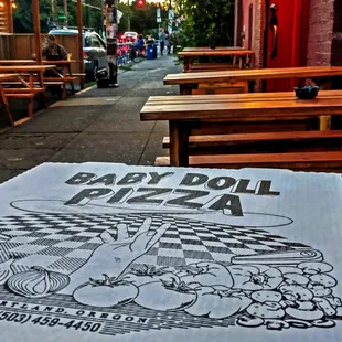 Photo op down the block