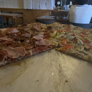 Spinach, Artichoke, Mushroom, Tomato, with Garlic Cream Sauce