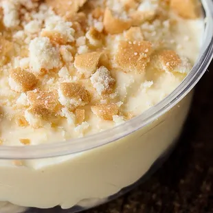 Homemade banana pudding