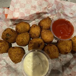 Basket of Hush Puppies