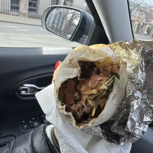 Beef burrito