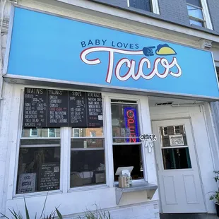 the front of the store