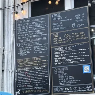 Menu seems to be a living document open to revisions based on supply chain/specials which is neat