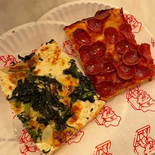 Broccoli rabe and pepperoni