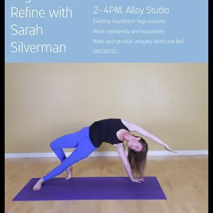 One of Sarah's past workshops for a 2-hour all levels class that meets monthly.