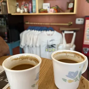 Americano. Pretty strong and tasty.