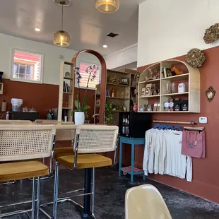 the interior of a baby boutique