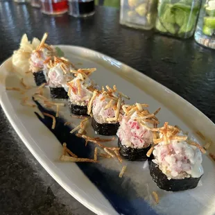 Fish and chips specialty roll