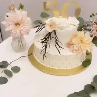 50th Wedding Anniversary Cake