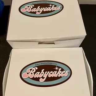 two boxes of babycakes