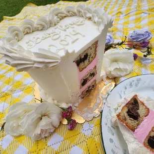 Heart Shaped Cake Cut