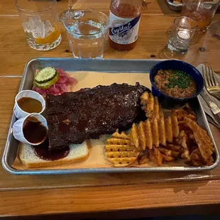 Ribs PLATTER Sd Fries Sd Pit Beans