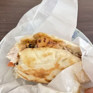Chicken tikka sandwich