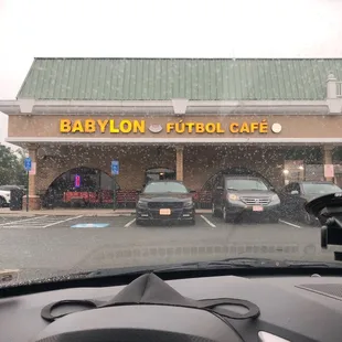 a view from inside a car