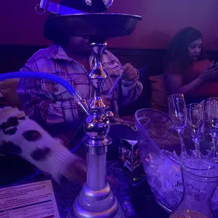 a man smoking a hook