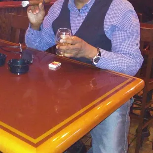 Awesome atmosphere for the Cigar Aficionado. See ya when ya get here!