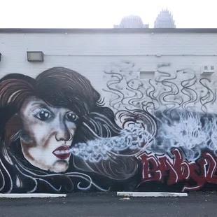 The stunning mural.
