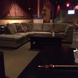 a couch and coffee table