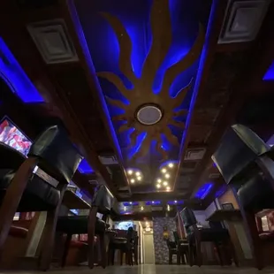 the interior of the restaurant