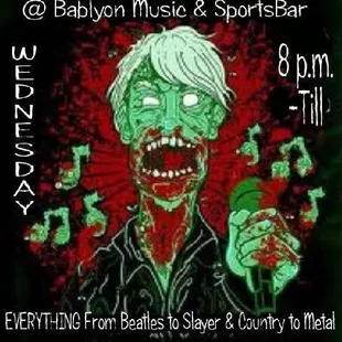 a poster for karaoke