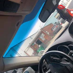 outside