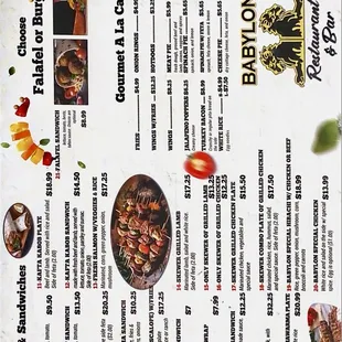 Front menu