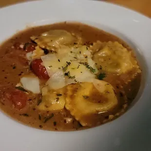 Porcini mushroom ravioli