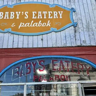 The exterior of Baby's Eatery.