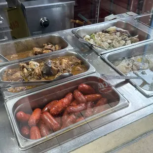 a variety of food items