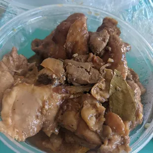 Chicken Adobo - 4 stars. Tender meat, great flavor. Wed lunch 2021-08-25