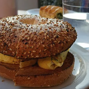 An exceptionally memorable breakfast sandwith