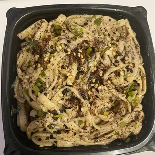 north african tahini noodles