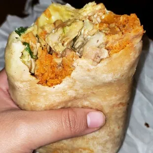 Chicken burrito