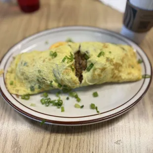 Yummy adobo omelette