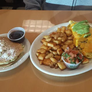 White Chocolate Chip Macadamia Pancakes