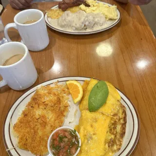 Biscuits and Gravy with Bacon Combo