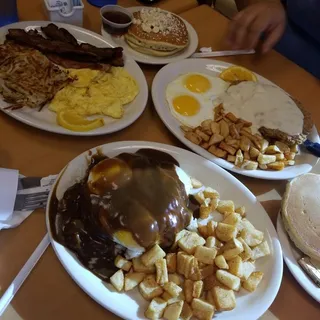 Country Fried Steak and Eggs
