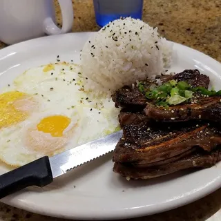 Kalbi Beef Ribs & Eggs