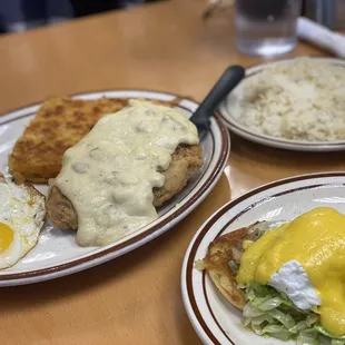 Country Fried Steak and Eggs*