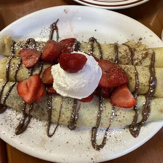 Strawberries or Bananas with Whipped Cream