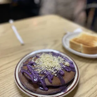 Ube pancakes