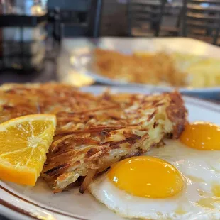 Hash and sunnyside brunch
