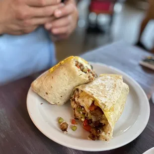 Sisig burrito
