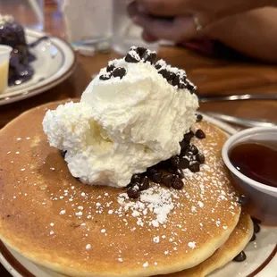 Side order of the Chocolate Chip pancakes