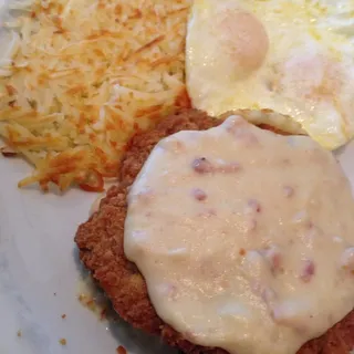Country Fried Steak and Eggs