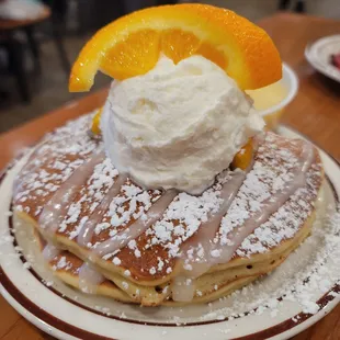 Orange creamsicle pancakes.