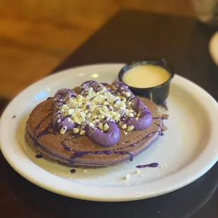 Ube pancakes