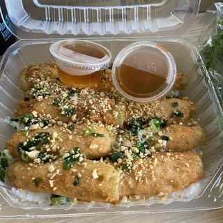 C1. Woven Rice Noodle Sheet and Shrimp Paste on Sugarcane